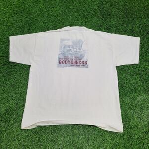 Vintage 90s Aussie-T Hockey Shirt XL 25x30 Faded Baggy USA